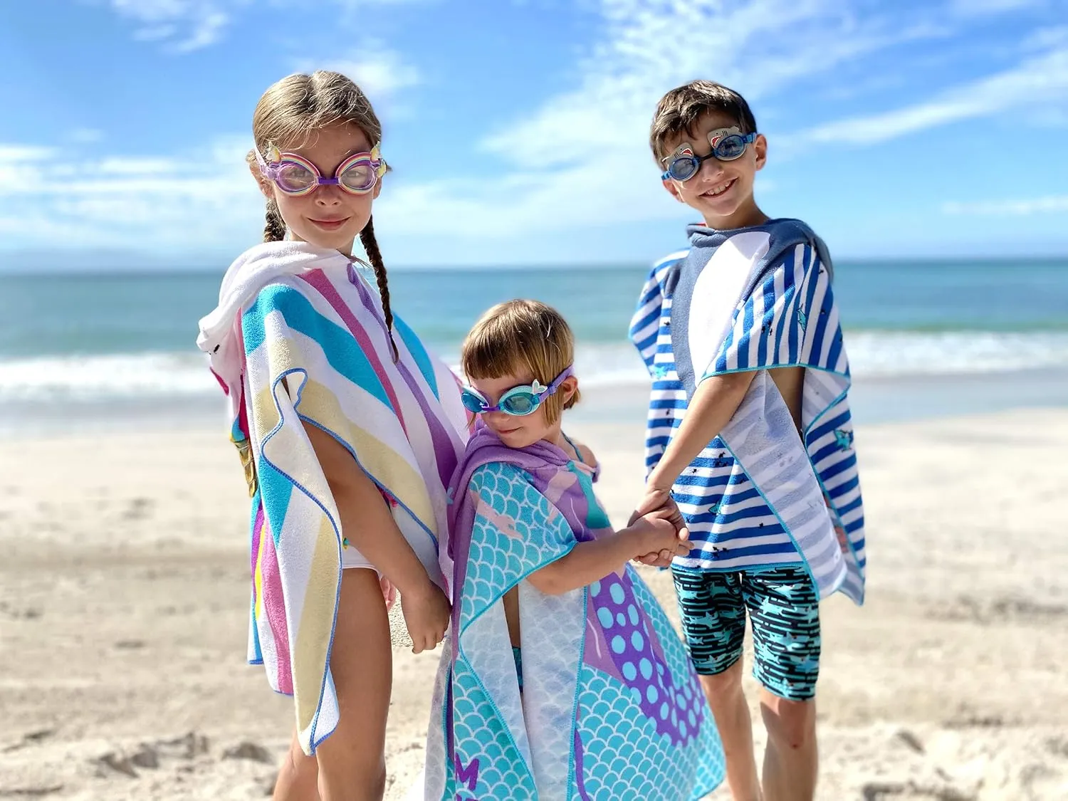 THE LITTLE LOOKERS Baby Bath Towel, Hooded Beach Towel I Super Absorbent Swim Cover-ups for Boys/Girls