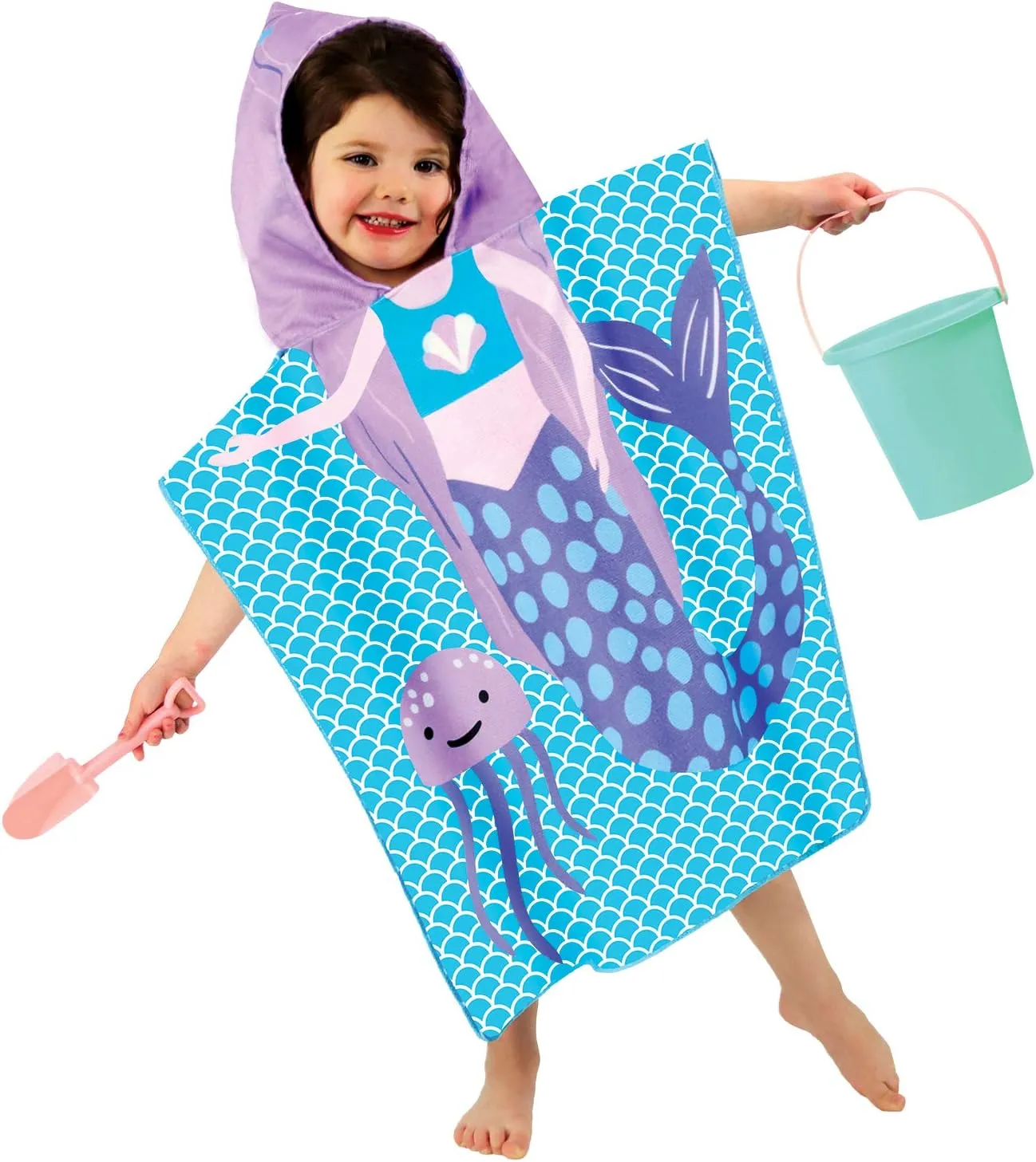 THE LITTLE LOOKERS Baby Bath Towel, Hooded Beach Towel I Super Absorbent Swim Cover-ups for Boys/Girls