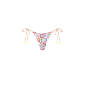 Thong Tie Side Bikini Bottom - Citron Coast