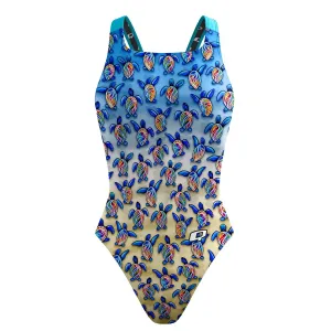 Turtle Trot Classic Strap Swimsuit