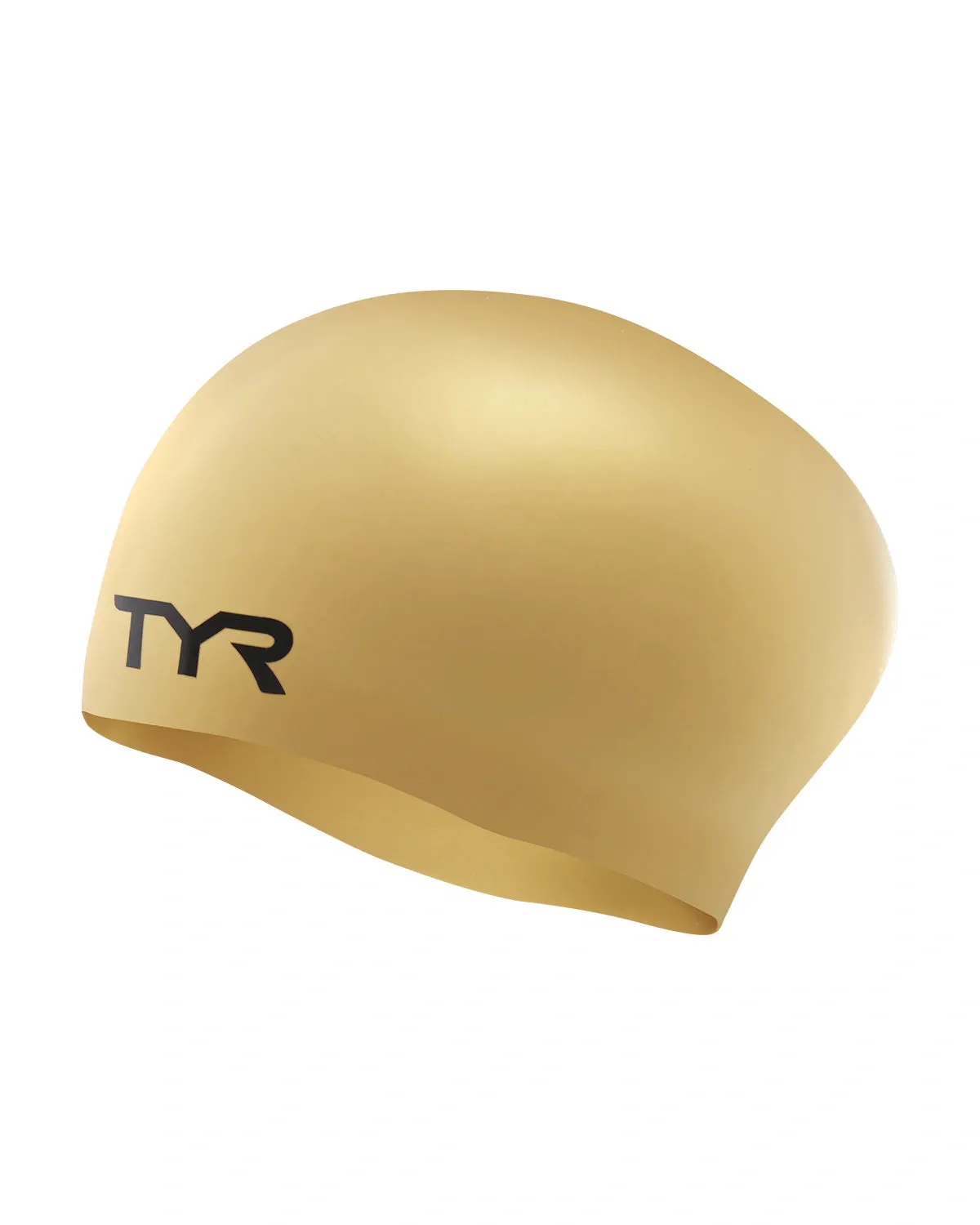 TYR Long Hair Silicone Wrinkle-Free Swim Cap