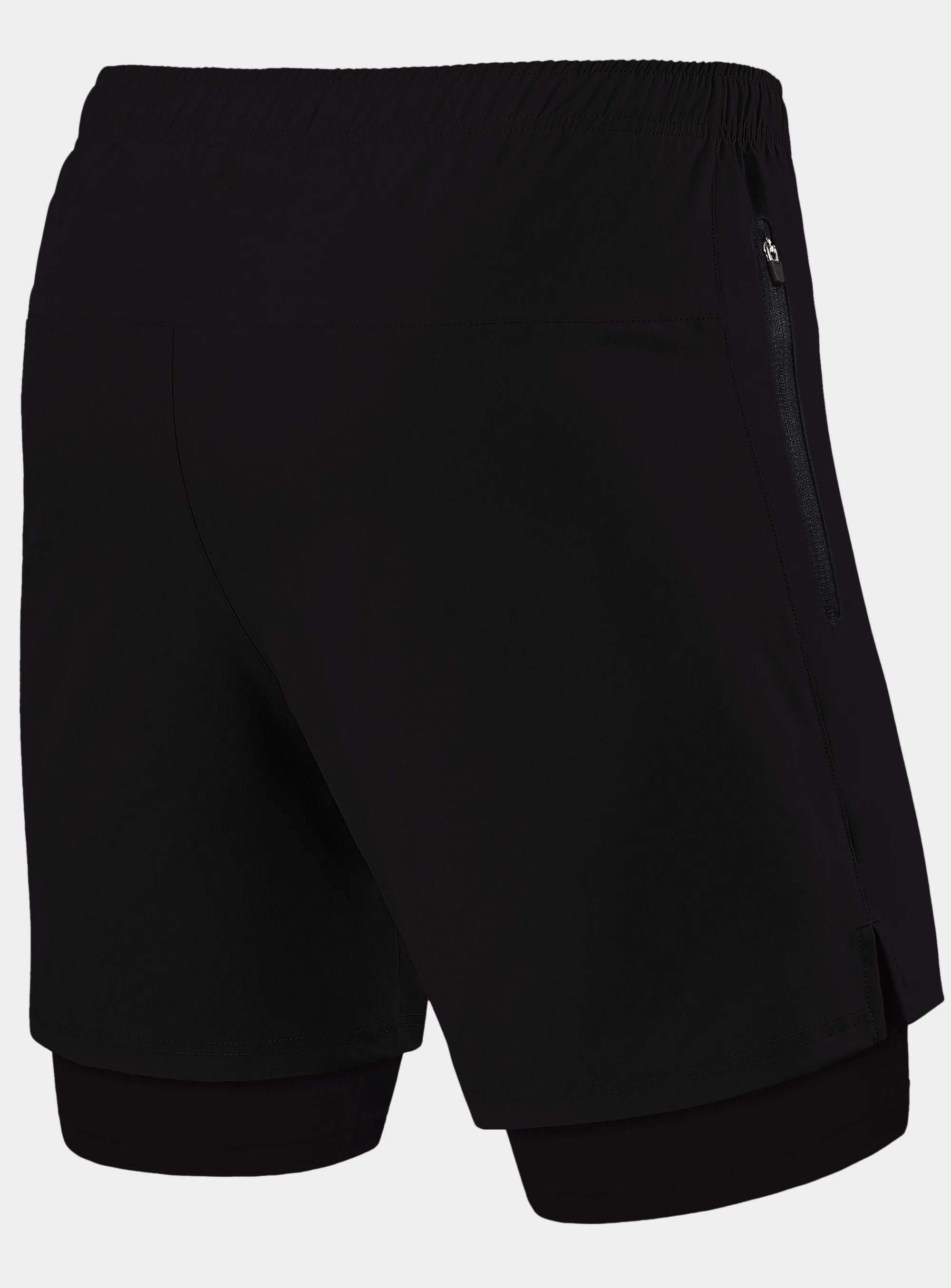 Ultra 2-in-1 Running Short For Men With Side Zip Pockets & Internal Compression Lining