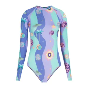 Universe Women Long Sleeve Bodysuit Rash Guard