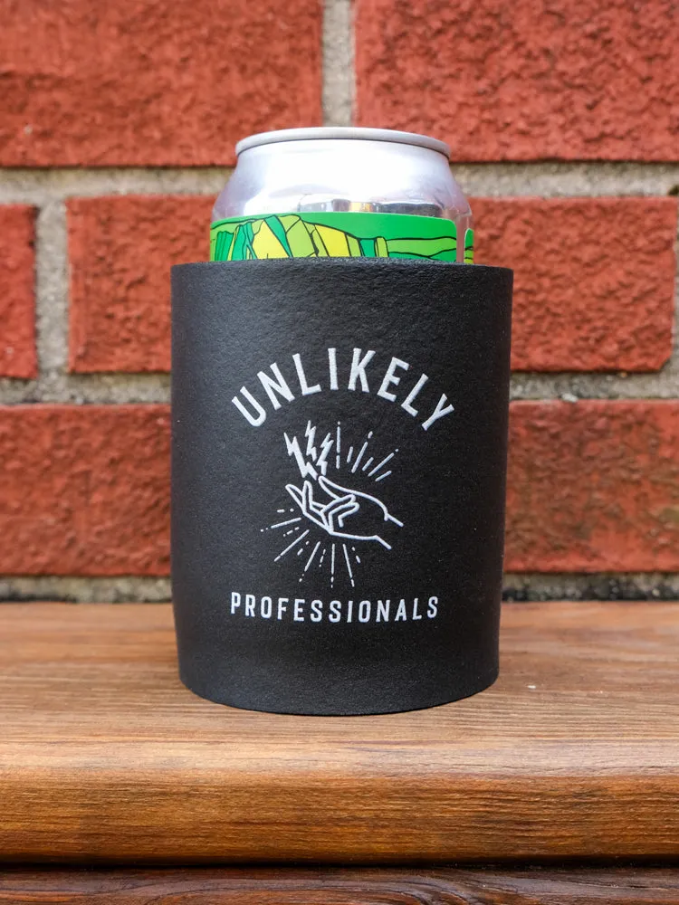 Unlikely Logo Koozie: Black