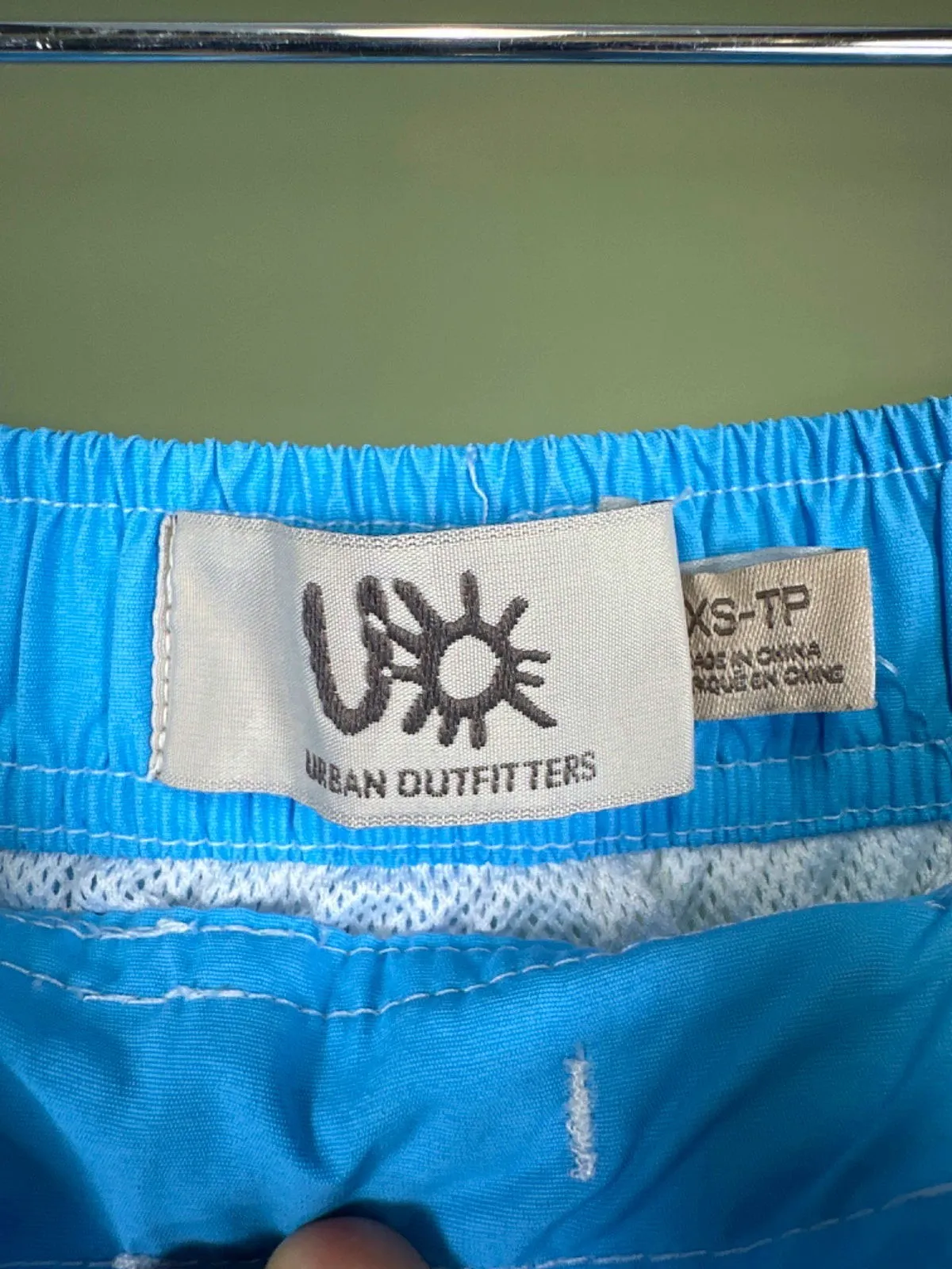 Urban Outfitters Blue Patterned Swim Shorts XS