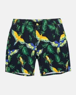 VA Elastic Waist 17" Boardshorts - Parrot