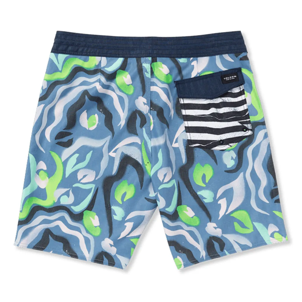 Volcom Warped Stoney 19" Boardshort - Stone Blue