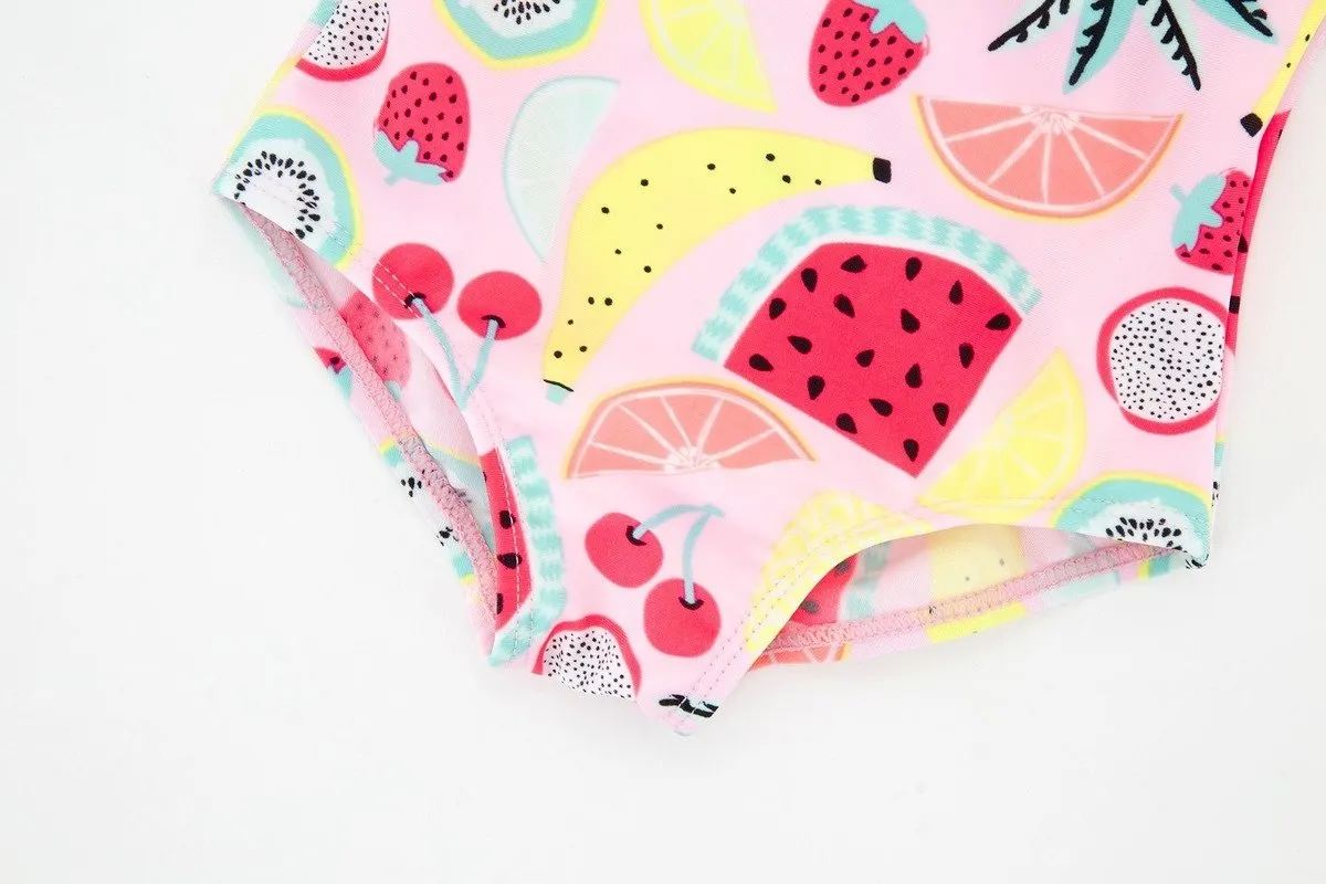 Watermelon Fruit Pattern Swimwear for Baby Girls