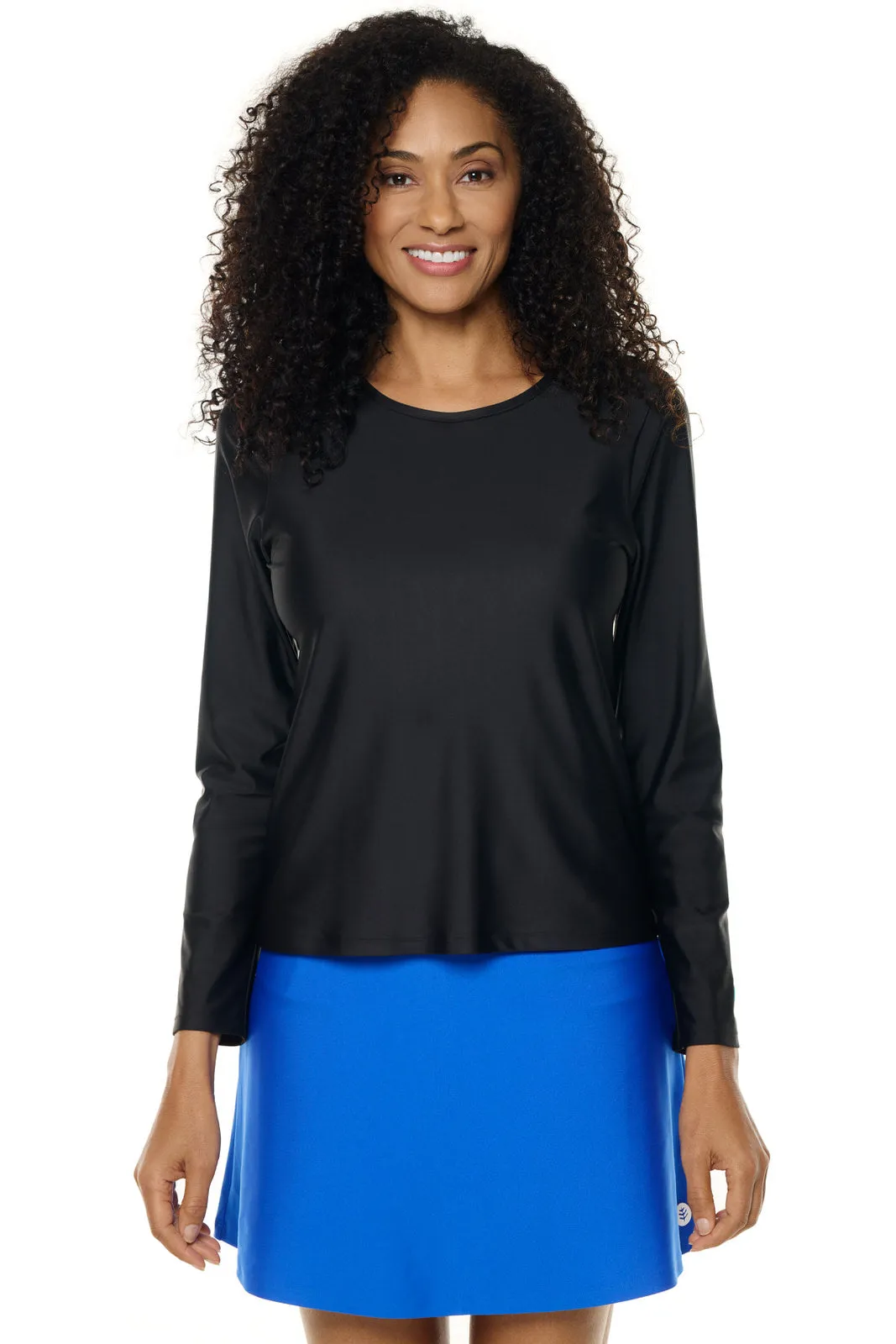 Women's Palmeto Long Sleeve Swim Shirt  |  Black