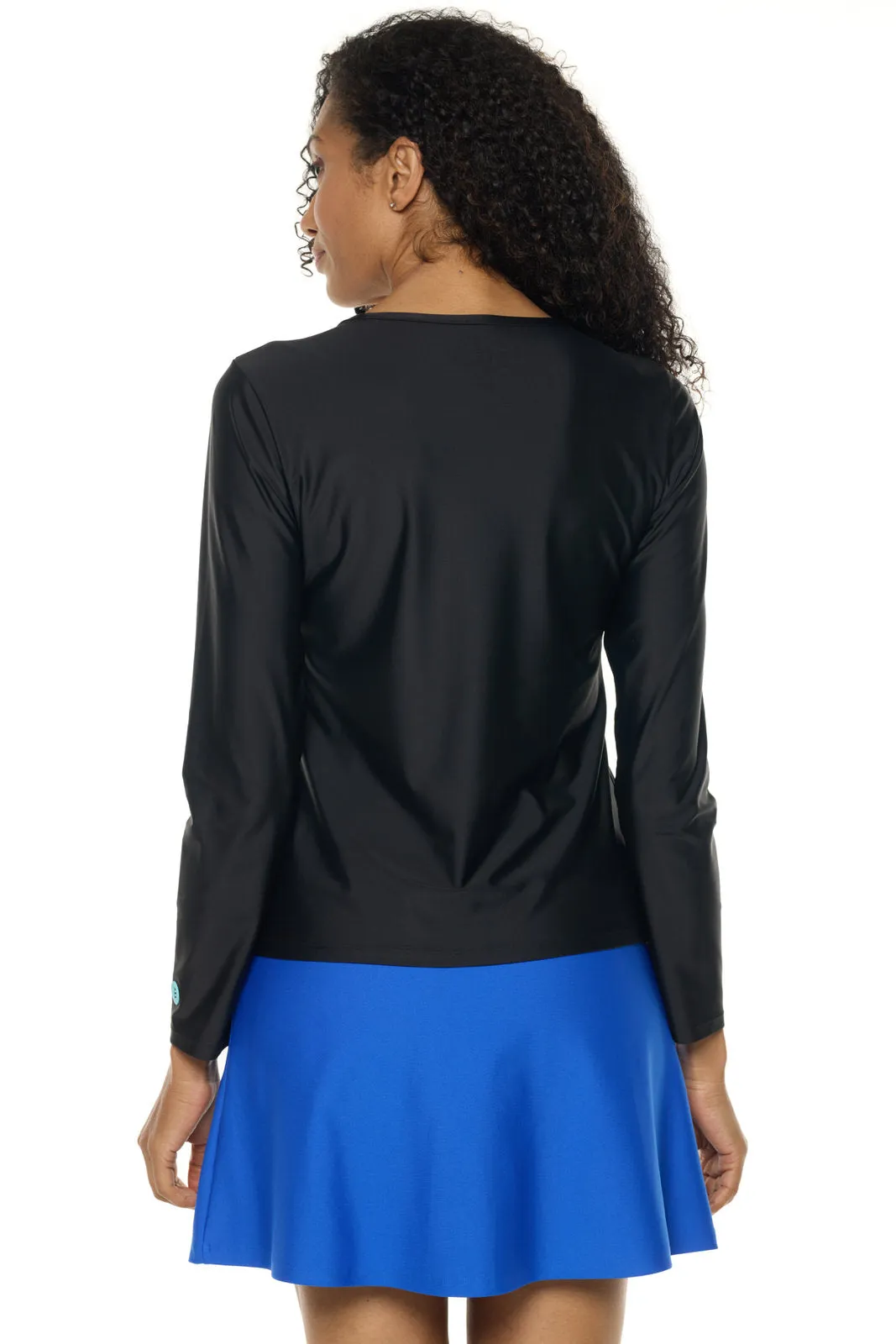 Women's Palmeto Long Sleeve Swim Shirt  |  Black