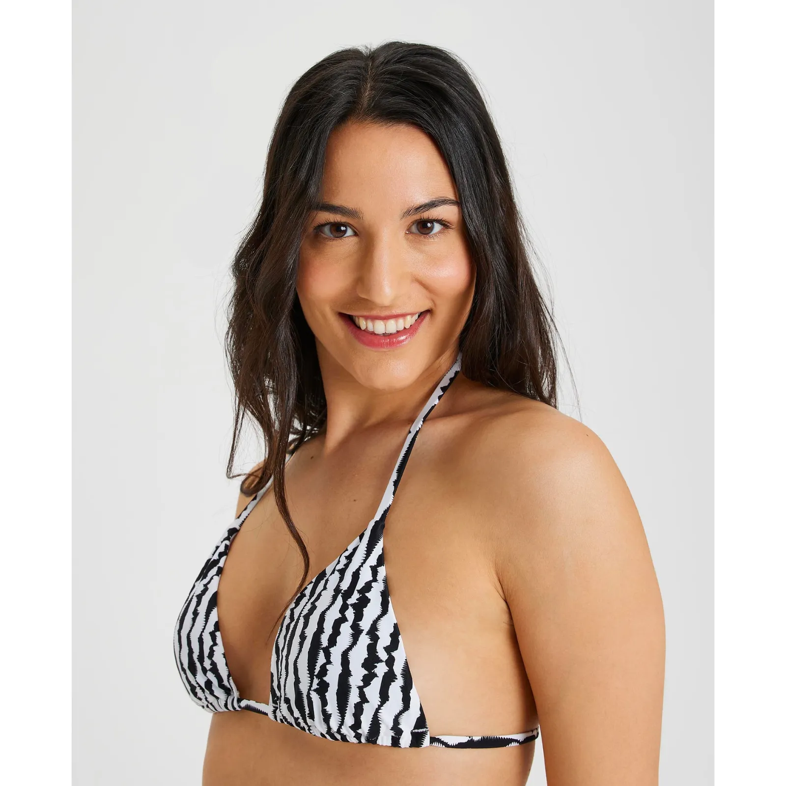 WOMEN'S TRIANGLE BIKINI ALLOVER - BLACK/MULTI