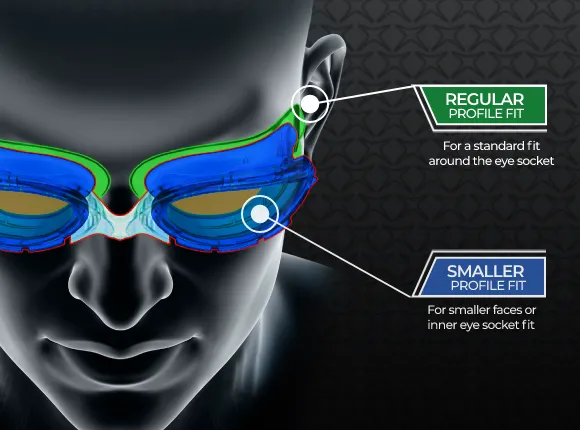 Zoggs Predator Flex Goggles Regular Profile Fit Smoke Tinted Lens